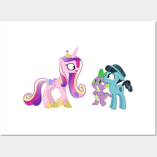 Cadance meets Crystal Hoof Posters and Art